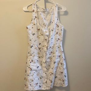 Reformation Floral Linen Mini Dress